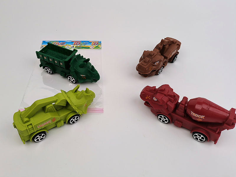 Pull Back Dinosaur Engineering Truck 1pcs