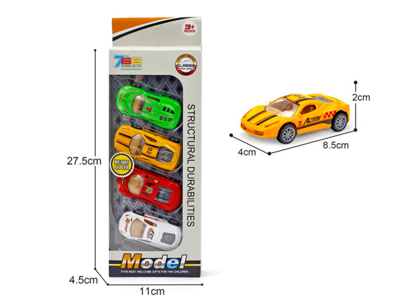 Pull Back Alloy Race Car