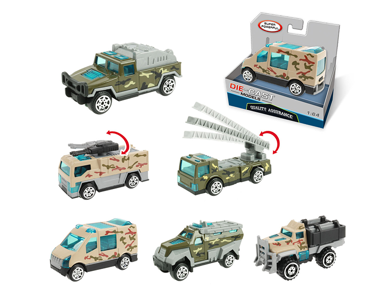 Slide Alloy Military Truck 1pcs