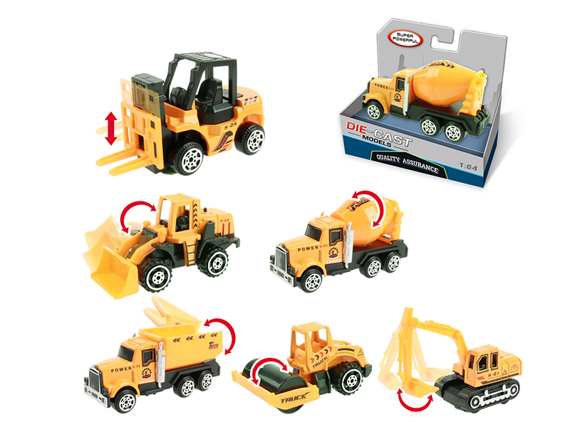 Slide Alloy Engineering Truck 1pcs