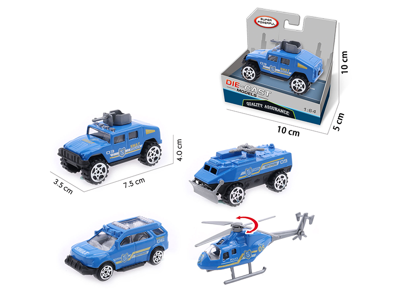 Slide Alloy Car/Helicopter