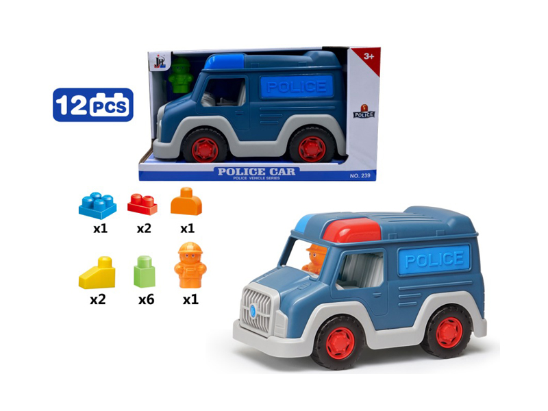 Building Block Police Car Toy