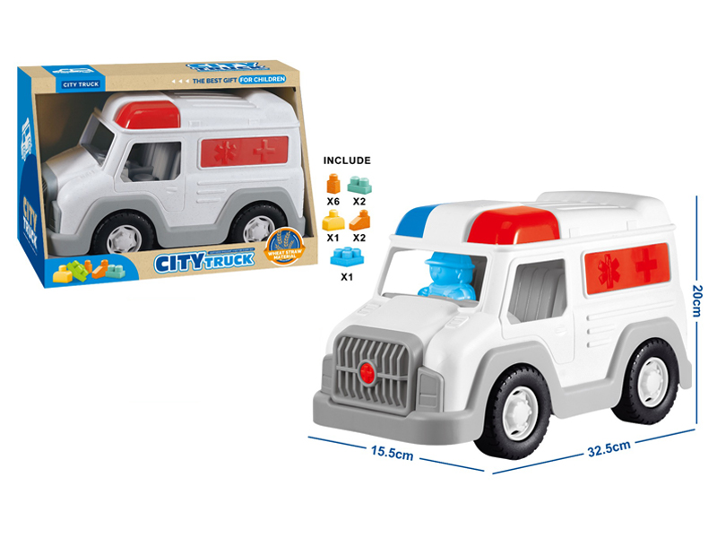 Building Block Ambulance Toy
