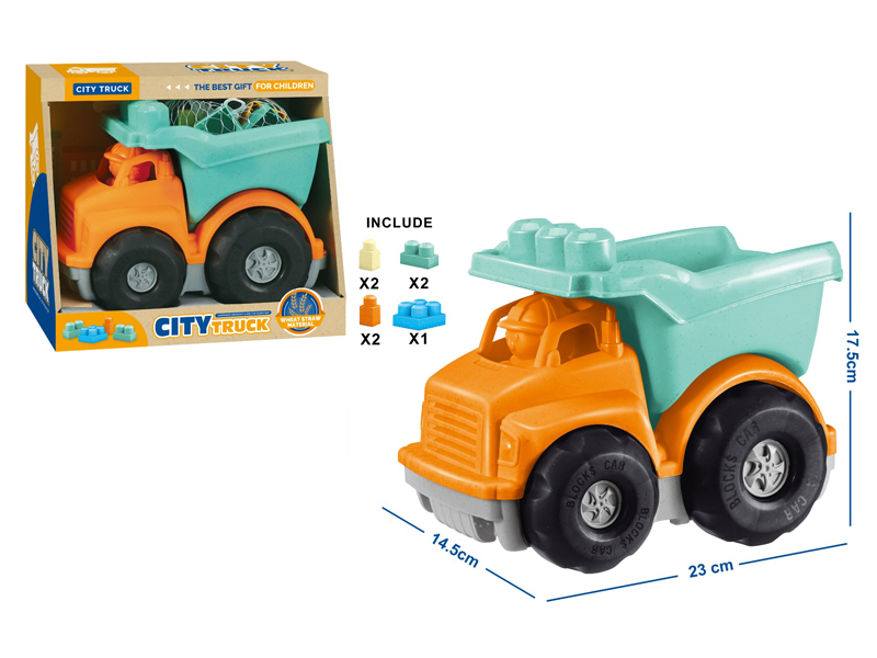 7PCS Building Block Engineering Vehicle Toy