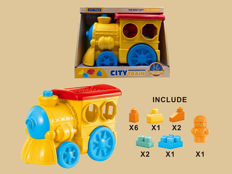 13PCS Building Block Train Toy