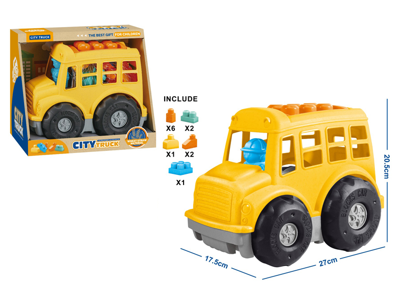 12PCS Building Block Vehicle