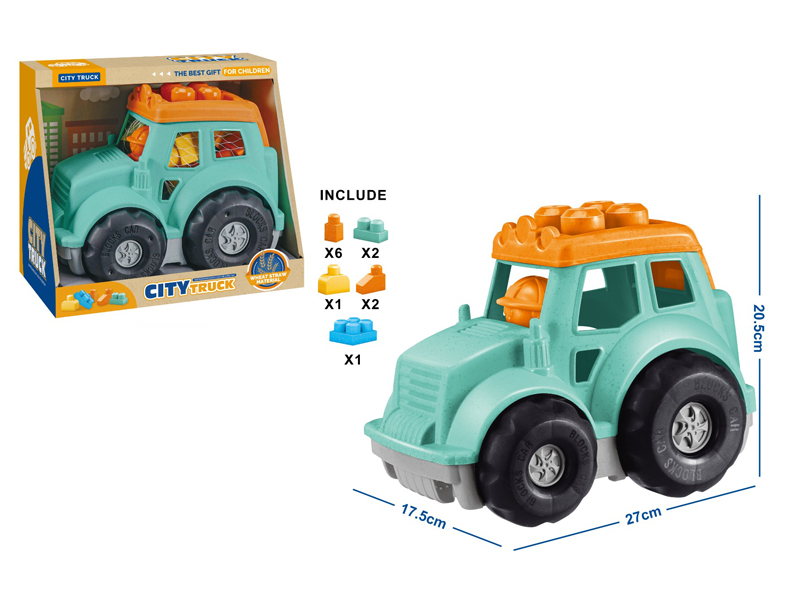 12PCS Building Block Vehicle