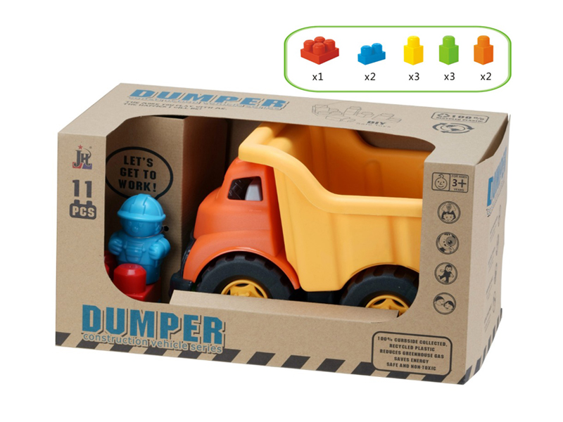 11PCS Building Block Dumper Toy