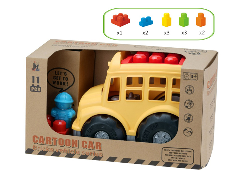 11PCS Building Block Vehicle