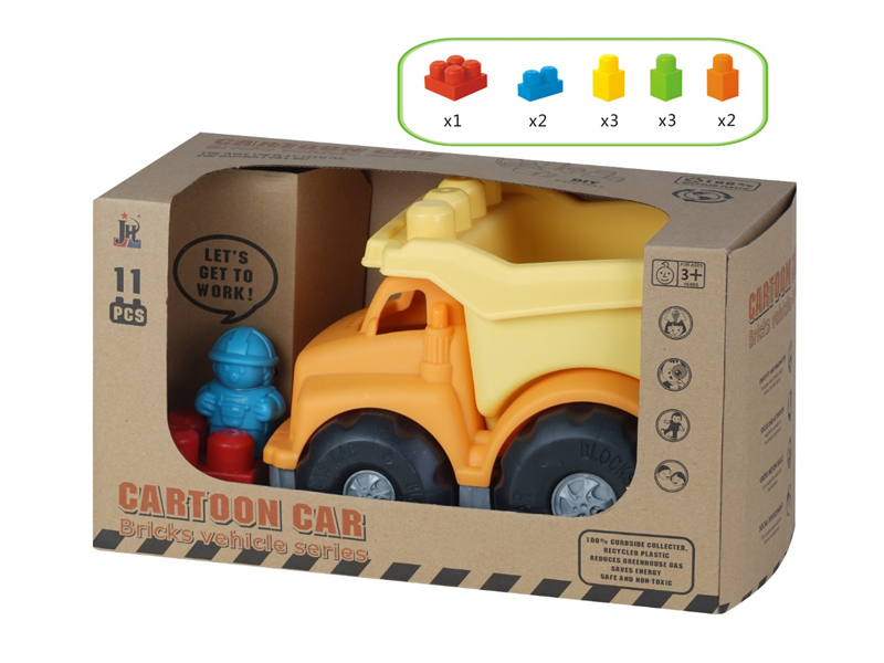 11PCS Building Block Vehicle