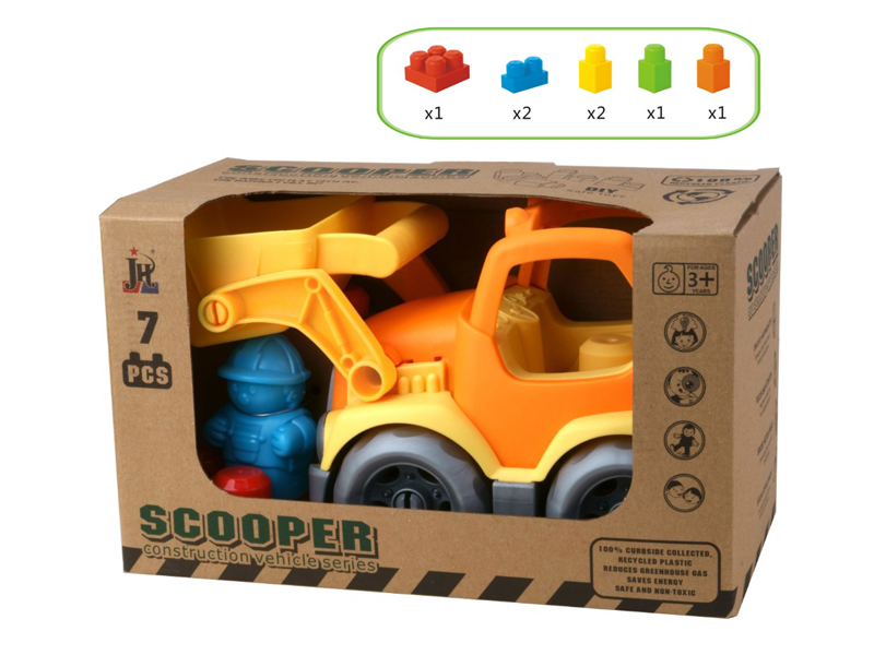 7PCS Building Block Vehicle