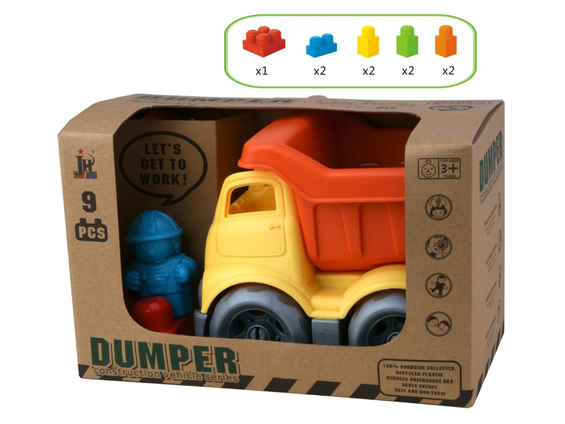 9PCS Building Block Vehicle