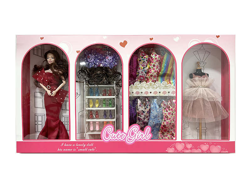 11 Inch 11-Joint Fashion Doll Set