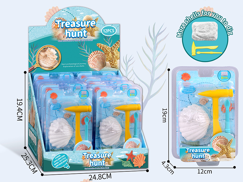 Shell Archaeological Dig Set 12pcs