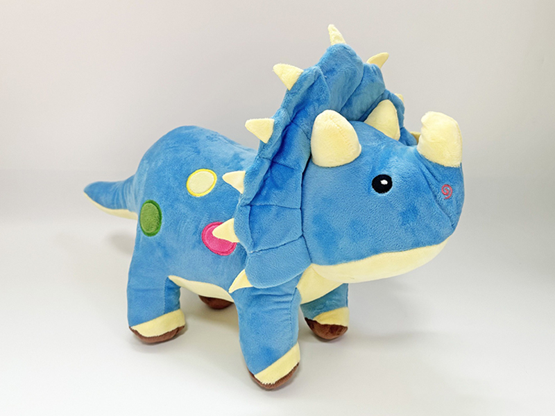 53CM Blue Triangle Dragon Plush Toy