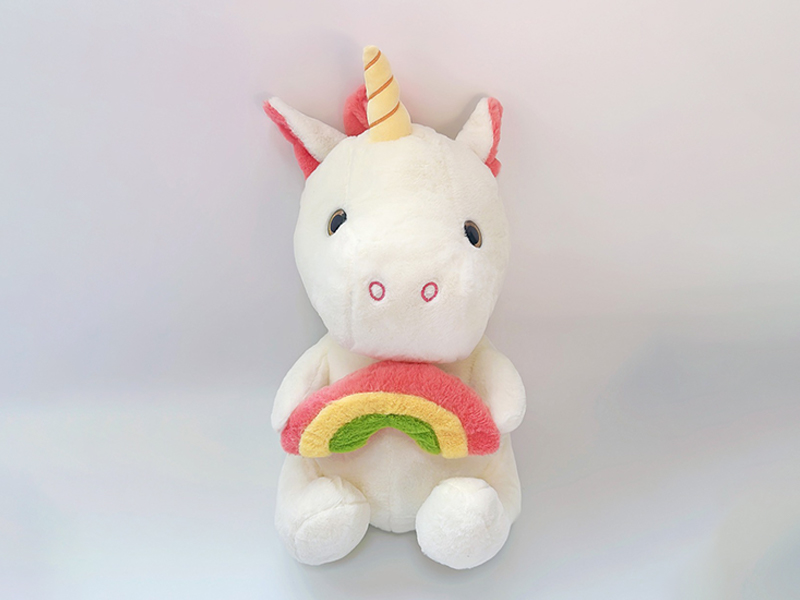50CM White Rainbow Unicorn Doll
