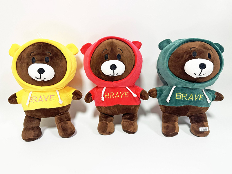 33CM Dressed Bear Plush Doll