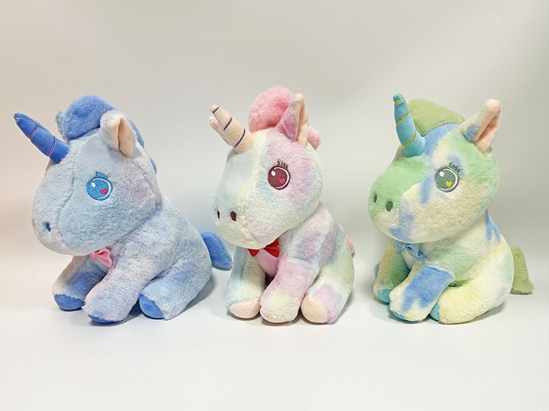 34CM Colorful Plush Unicorn