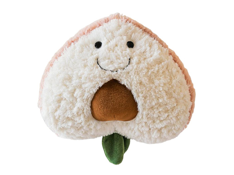 Simulated Honey Peach Plush Doll