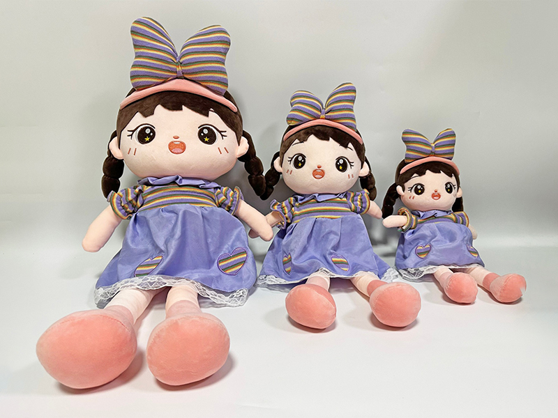 85CM Girl In Skirt Plush Doll(Purple)