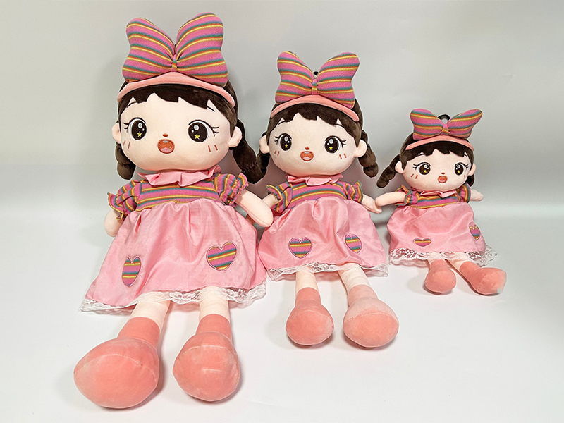 85CM Girl In Skirt Plush Doll(Pink)