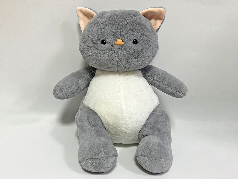 Large Grey Cat Plush Doll