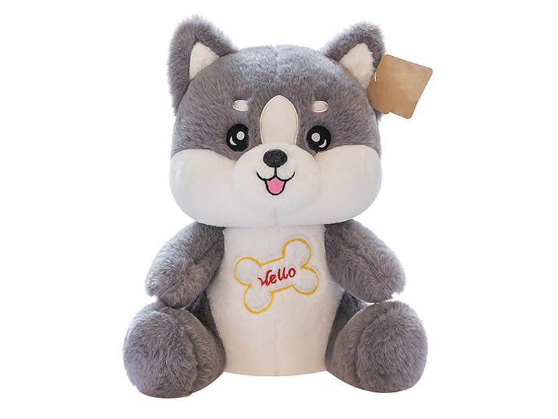 45CM Fat Husky Plush Doll(Grey)