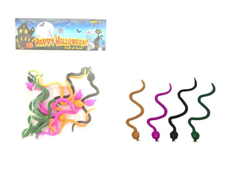 Halloween Toy Snake 12pcs