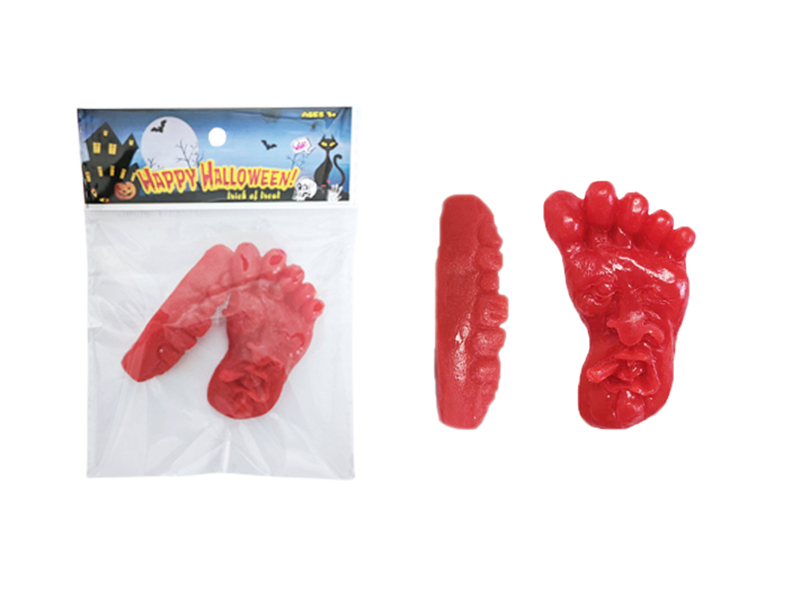 TPR Teeth + Feet Halloween Toy 2pcs