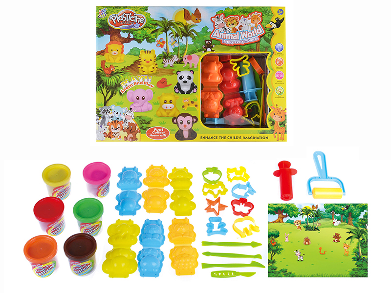 Animal World Play Dough Set