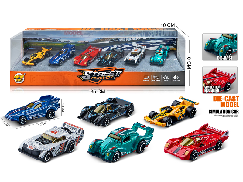 1:64 Slide Alloy F1 Racing Car 6PCS