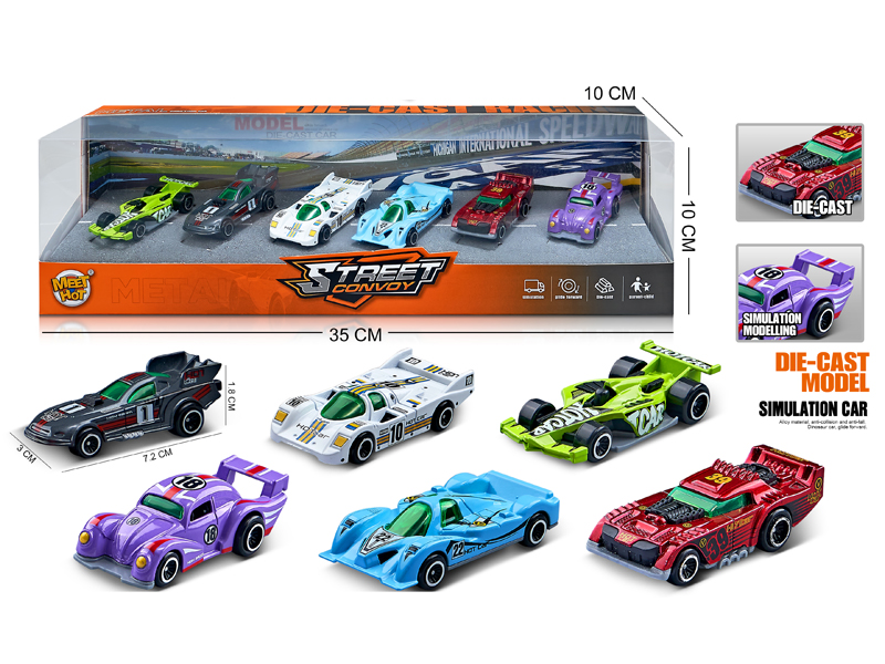 1:64 Slide Alloy F1 Racing Car 6PCS