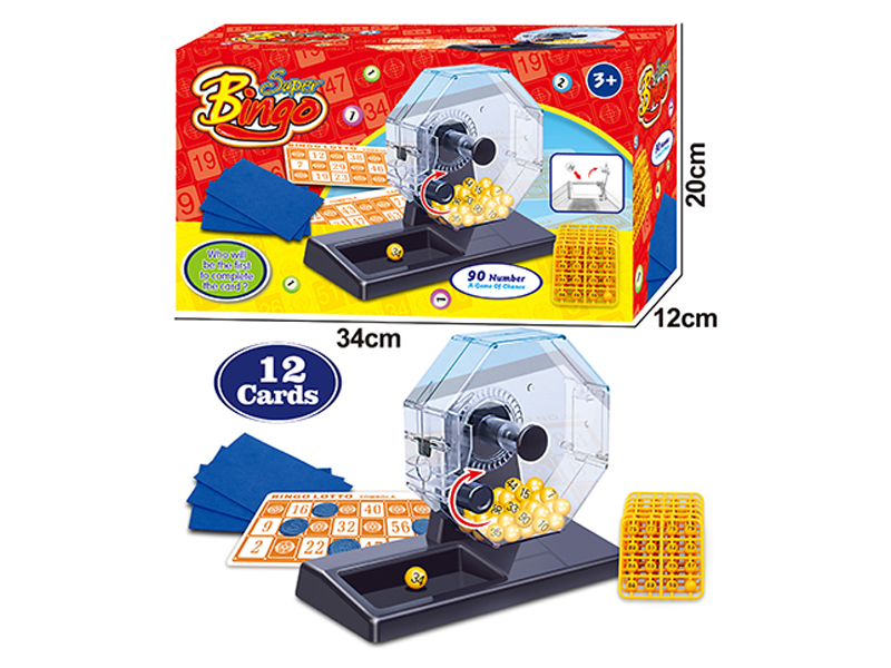 90 Bingo Game Set(12 Cards)