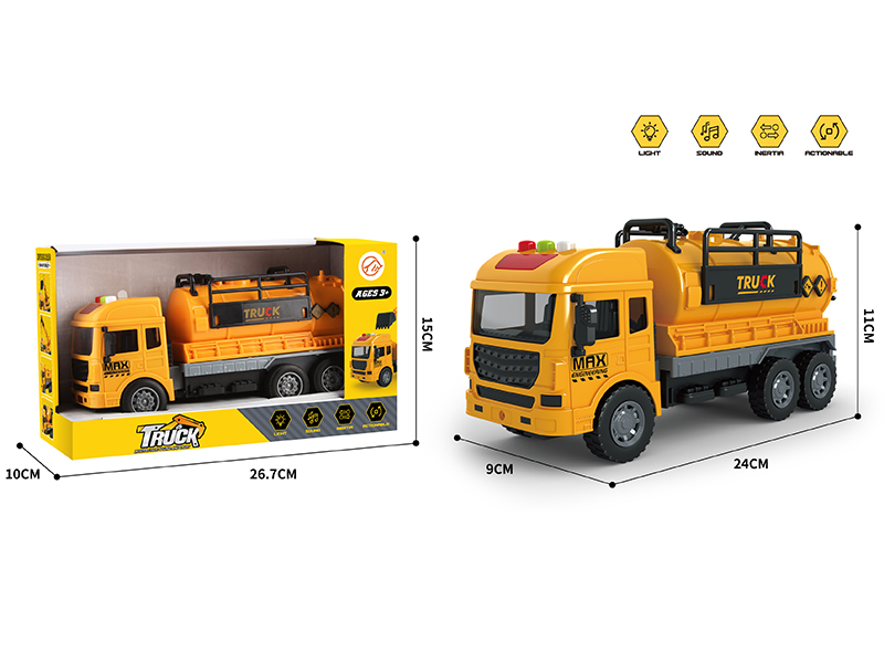 Friction Engineering Oil Tank Truck With Sound And Light