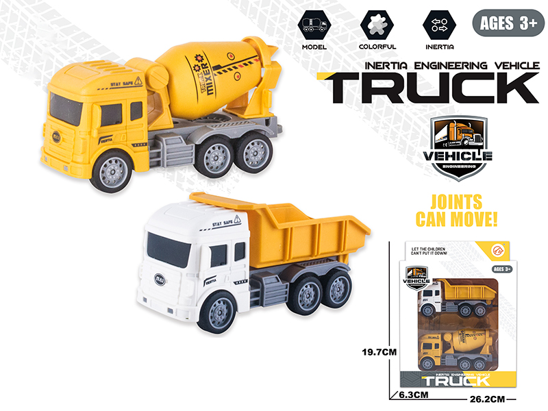 Friction Engineering Truck Concrete Mixer + Dumper