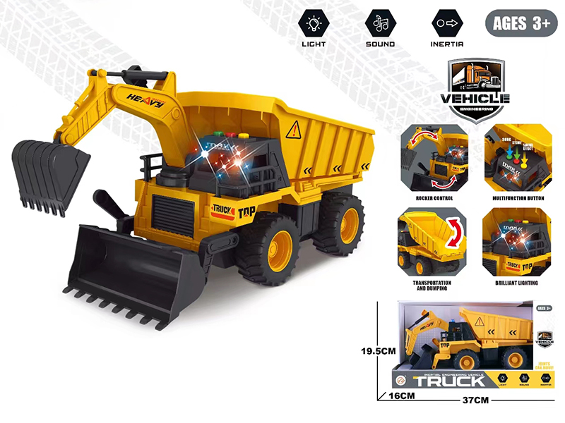 Friction Engineering Truck With Sound And Light