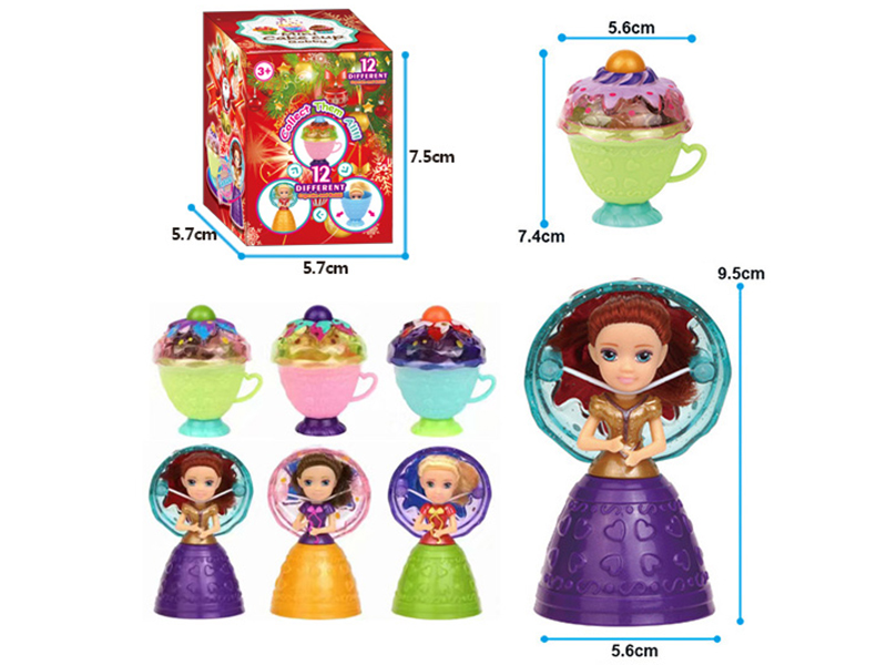 Christmas Mini Cup Cake Doll(1pcs)