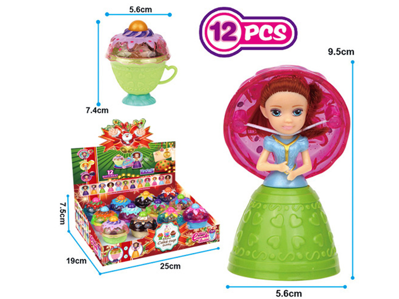 Christmas Mini Cup Cake Doll(12pcs)