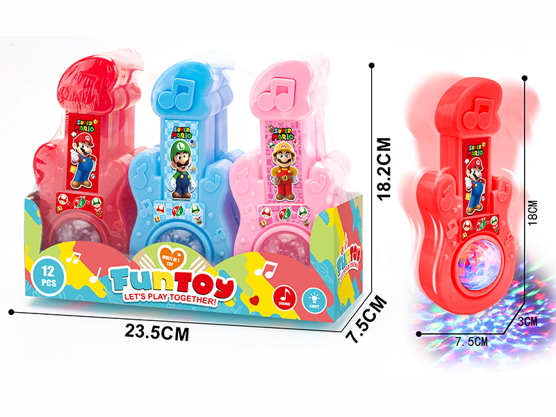 Mario Flash Guitar 6PCS