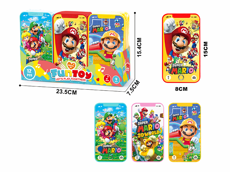 Mario Mobile Phone 12pcs