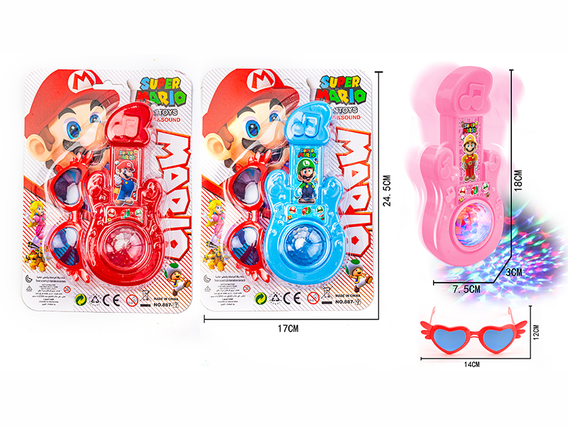 Mario Flash Guitar +Glasses