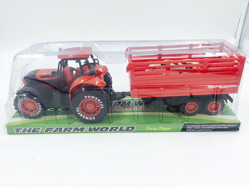 Friction Farmer'S Car+Cow