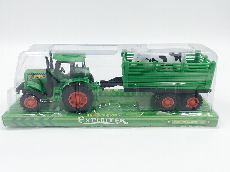 Friction Farmer'S Car+Cow