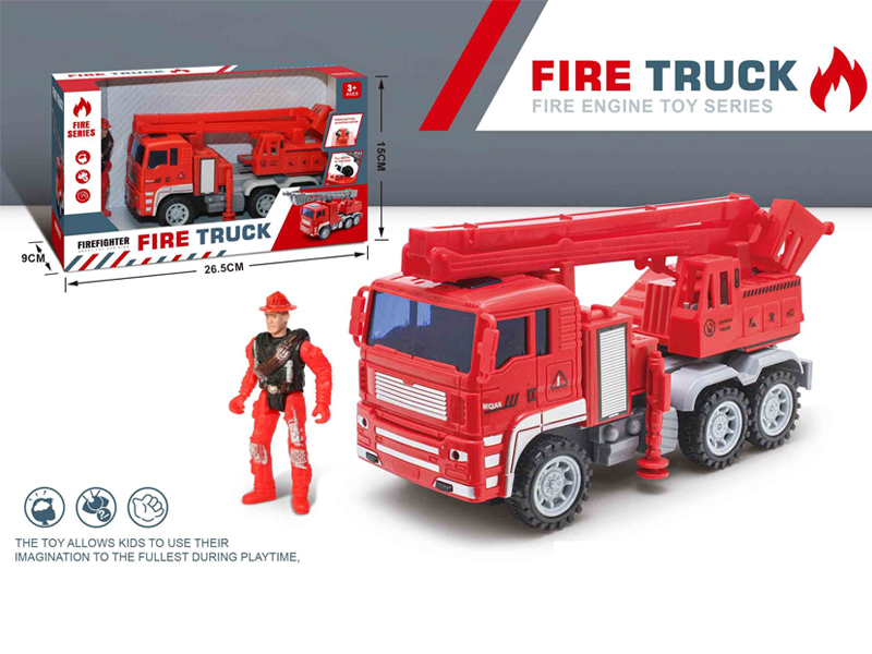 Friction Cloud Ladder Vehicle+Firefighter