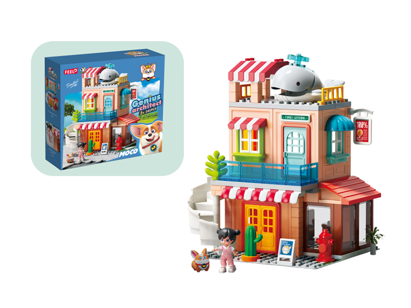 141pcs Vacation House Building Block