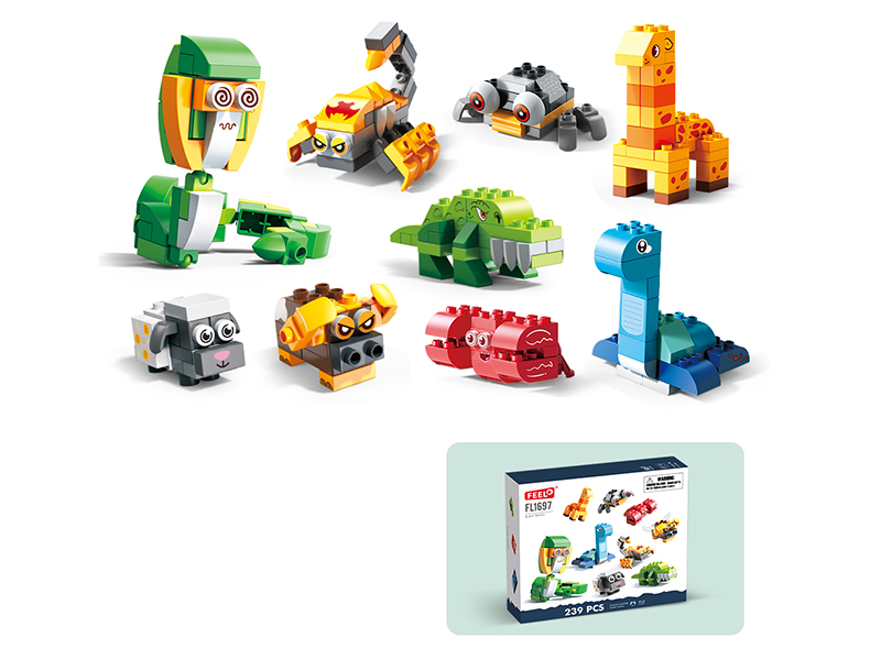 239pcs Pet Battle Building Blocks