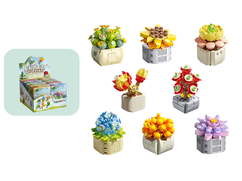 749PCS Potted Succulent Building Blocks