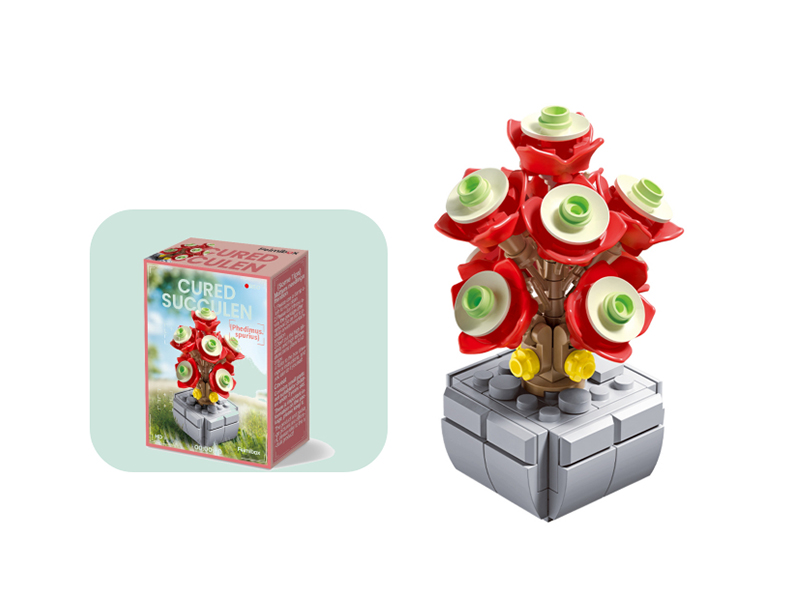 105PCS Potted Succulent Building Blocks
