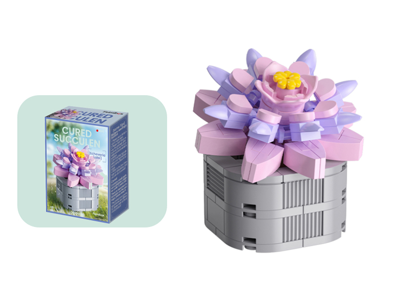 105PCS Echeveria Lola Building Blocks