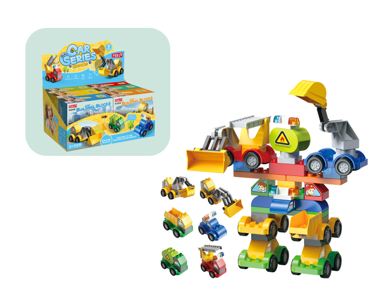 49pcs Cute Cars Building Blocks